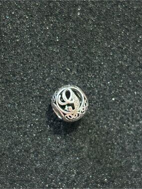 Pandora Silver Filigree Openwork Round Charm - Silver